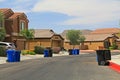 Trash Day in a Tucson Neighborhood Royalty Free Stock Photo