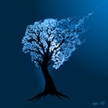 Blue tree