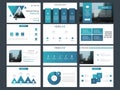 Blue triangle Bundle infographic elements presentation template. business annual report, brochure, leaflet, advertising flyer, Royalty Free Stock Photo