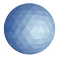 Blue triangle sphere Royalty Free Stock Photo