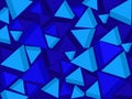 Background. Blue triangles. Vector.