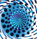 Blue trippy abstract background