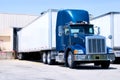 Blue Truck At Dock