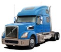 Blue truck Volvo VT880. Royalty Free Stock Photo