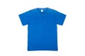 Blue tshirt template ready for your own graphics Royalty Free Stock Photo