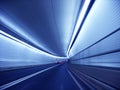 Blue tunnel Royalty Free Stock Photo