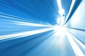Blue Tunnel of Speed Royalty Free Stock Photo