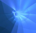 Blue Tunnel Light Royalty Free Stock Photo