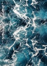 Blue Turbulent Water Ripples Royalty Free Stock Photo