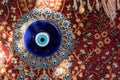 The Blue Turkish Evil Eye Nazar Amulet or Nazar Boncugu blue sapphire charm souvenir from Turkey