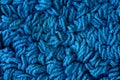 Blue twine carpet texture background, Close up & Macro shot, Living room and bathroom concept