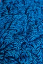 Blue twine carpet texture background, Close up & Macro shot, Selective focus, Living room and bathroom concept Royalty Free Stock Photo