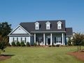 Blue Two Story Residential Home