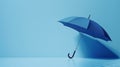 The blue umbrella.AI generated image Royalty Free Stock Photo
