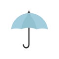 Blue umbrella icon isolated graphic illustration Royalty Free Stock Photo