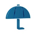 Blue Umbrella icon isolated on transparent background. Insurance concept. Waterproof icon. Protection, safety, security Royalty Free Stock Photo