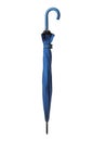 Blue umbrella on white Royalty Free Stock Photo