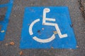 Handicap symbol on the ground