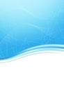 Blue unusual wave folder banner