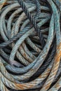 Blue Used rope