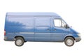 Blue van Royalty Free Stock Photo