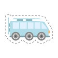blue van icon image Royalty Free Stock Photo