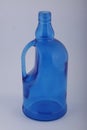 Blue vase and water bottle Royalty Free Stock Photo