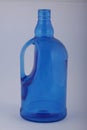 Blue vase and water bottle Royalty Free Stock Photo