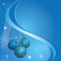 Blue vector card for christmas holidays Royalty Free Stock Photo