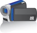 Blue vector hd camcorder