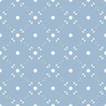 Blue vector minimalist background. Delicate design for decor, prints, fabric, textile, cloth, bedding Royalty Free Stock Photo