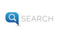 Blue vector search button