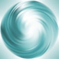 Blue vector vortex background Waves of sea water color in a circle Royalty Free Stock Photo