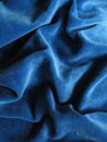 Blue velvet background Royalty Free Stock Photo