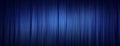 Blue velvet stage curtain