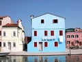 Blue Venetian House Royalty Free Stock Photo