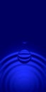 Blue vertical background illustration - flying drop of water and waves Royalty Free Stock Photo