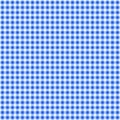 Blue vichy check, or gingham, print background. Seamless, or repeat, pattern. Fabric texture visible. Royalty Free Stock Photo