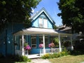 Blue Victorian style house