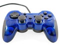 Blue video game controller Royalty Free Stock Photo