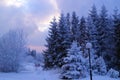 Blue view in Zakopane, Poland