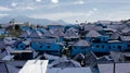 Blue village in Malang, East Java.