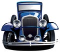 Blue vintage car