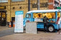 Vintage food truck at Old Spitalfields Market in London