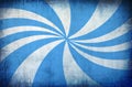 Blue vintage grunge background with sun rays Royalty Free Stock Photo