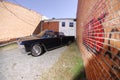 Vintage Lincoln Continental convertable with suicide doors Royalty Free Stock Photo