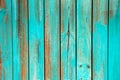 Blue vintage painted wood planks