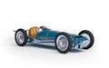 Blue vintage racing car Royalty Free Stock Photo