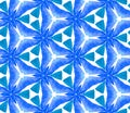 Blue blue vintage seamless pattern. Hand drawn wat