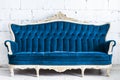 Blue vintage sofa